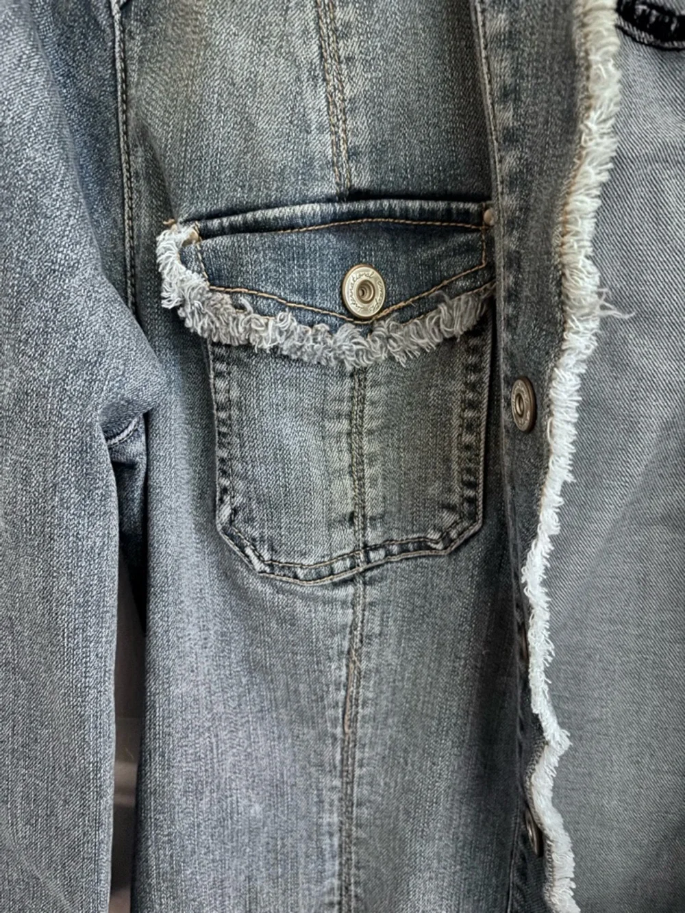 INC International Concepts Light/Medium Blue Denim Long Sleeve Shirt Dress - Picture 6 of 9